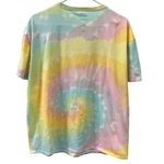 Lucky Charms Pastel Rainbow Tie Dye Graphic Tee Cotton Blend Unisex Oversized S Yellow Photo 4