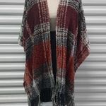 Woolrich Blanket Wrap Scarf Women's One Size Plaid Open Front Cape Poncho Cozy Photo 3