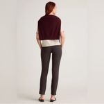 Quince NWT Ultra-Stretch Ponte Straight Leg Pants in Espresso Brown Sz S Photo 2