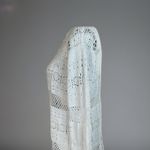 D & Co Crotchet Knitted Long Sleeve Coverup Shirt White Small Photo 5