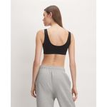Everlane  Womens The Perform Bra Sports Bra Stretch Logo Black M Photo 1