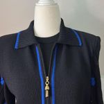 St. John Women’s Santana knit Vintage  zip cardigan and sleeveless dress set sz 2 Photo 5