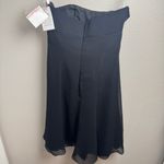 David's Bridal David’s Bridal Size 6 Black Sequin Party Dress Strapless Photo 15