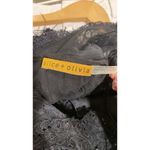 Alice + Olivia  Dress Women Size 0 Black lace with feathers Sleeveless Photo 6