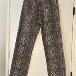 Pull & Bear  animal print leopard cheetah straight leg jeans size 4 Photo 1