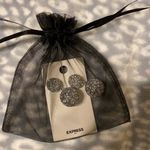 EXPRESS NWT sparkly silver drop earrings Photo 3