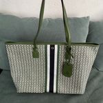 Tory Burch women's Gemini link Canvas top zip tote 58450 Photo 0