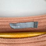 Vince  Wool Cashmere Open Tie Back Ribbed Bateau Sweater Size Small‎ Soft Classic Photo 6