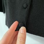 Banana Republic  Black Beaded Boxy Cardigan Sweater Dark Academia Small Photo 1