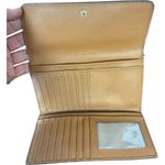 Michael Kors Jet Set Large Signature Logo Snap-Front Wallet Vanilla Acorn Classy Photo 1