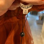 For Love & Lemons  Bustier Ruffle Tiered Gown in Rust Photo 5