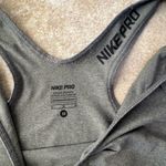 Nike Pro Gray Women's Tank Top with Black Logo Dri Fit Photo 1