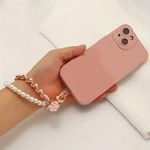 Pink Pearl & Chain Bag Charm Keychain Accessory Gold Hardware NWT Photo 2