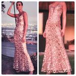Dress the Population NEW Gold Marie Sequin Gown Size Medium Photo 3