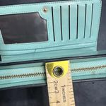 Curewe Kerien Large Bifold Blue Quiet Luxury Minimalist Zipper Clutch Wallet Photo 6