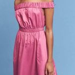 Anthropologie MAEVE Mona Off The Shoulder Fuchsia Dress Size Small Photo 0