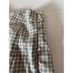 HYFVE  plaid school girl skort size large junior sage, cream tan Photo 3