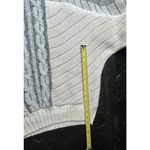 Juice vintage cable Knit patchwork leather Striped Sweater Long Sleeve XL Photo 10