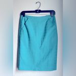 Loft Ann Taylor  Textured Stretch Cotton Slit Pencil Skirt Photo 3