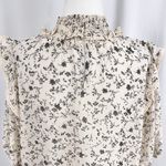 Bishop and Young New Floral Print Ruffle Smocked High Neck Top Isabel Ivory Photo 14
