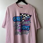 Gildan Vintage Girls Drive Faster Than Boys T Shirt Extra Large XL Pink Graphic Tee Photo 7