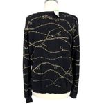 Jaclyn Smith Collection Womens Black Gold Metallic Sweater Size XL NWT Photo 4