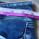 American Eagle  Hi Rise Jeggings Womens 6 Denim Super Stretch Ripped Blue Jeans Photo 8