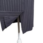 Tahari Navy Pinstripe Dress 6 Bell Sleeve Pencil Sheath Knee Length Lined Career Photo 6