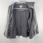 Christopher & Banks Christopher & Banks Gray Corduroy Jacket Full Zip Plus 1X Scroll Preppy Photo 5