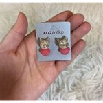 Kitty / cat super cute pink statement earrings Pink Photo 6
