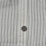 J.Crew  Textured drapey button-up shirt White Black Stripe XS NWT‎ Photo 9