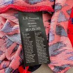 LK Bennett L.K. Bennett Women's Sarah Red Abstract Print 3/4 Sleeve Pencil Dress Size 2 Photo 7