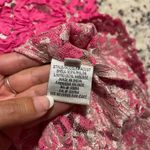 Yoana Baraschi Anthropologie Dress Pink Floral Lace Party Cocktail Size 8 Photo 6