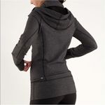 Lululemon Athletica Womens Stride Heather Herringbone Hooded Jacket Black Size 4 Photo 3