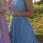 Light Blue Maxi Dress Size XS Photo 1