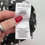 Anthropologie Maeve by Size XS Top Jacquard Black and White Polka Dot Sleeveless Photo 7