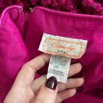 Y2K paper tag vintage Hot pink sequin ruched mini bodycon dress Size XS Photo 1