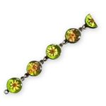 None Floral Resin Sterling Silver Bracelet Photo 8