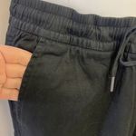 Gap Black Women’s Pull On Cargo Twill Joggers with Drawstrings and Back Pockets- Photo 4