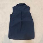 Akris Punto 6 cotton ruffle sleeveless button front blouse top TS 2959 Photo 7