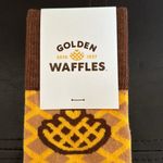 Sock Club Golden Waffles Novelty Socks BNWT Gold Photo 3