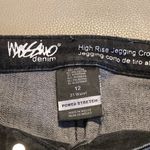 Mossimo High Rise‎ Cropped Skinny Black Washed Denim Jeans Size 12 Photo 2