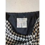 Max Mara  Houndstooth Pencil Skirt Black White Classic Business Career Knee Length Photo 2