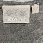 Dantelle Womens XL Gray BOHO Faded Wash Short Sleeve Tunic Stretch Ruffle Hem Photo 2