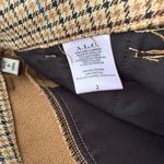 ALC Frank A.L.C. Women’s Edwin Pants Brown Teal Split Leg Houndstooth Plaid Size 2 New Photo 11