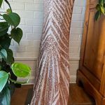Evening prom evening formal mermaid trumpet gown with gold sequins size L Size L Photo 8