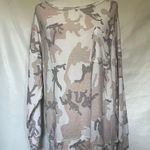 Y2K Dex Camo Womens Sweatshirt Sz 1X Festival Grunge military Neutral Utility Tan Photo 12