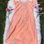Embroidered Maxi Pink Tunic Long Light Boho Dress Thin Wedding Vintage Summer Size M Photo 6