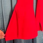 Venus Red Tie Sleeve Tunic Sweater Top Long Sleeve Holiday Party Festive L Photo 2