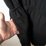 Aerie  Sleeveless Tassel Tie Romper Women’s L Black Shortalls V-neck Pockets Photo 8